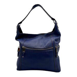 Tignanello Blue Leather Hobo or Shoulder Bag